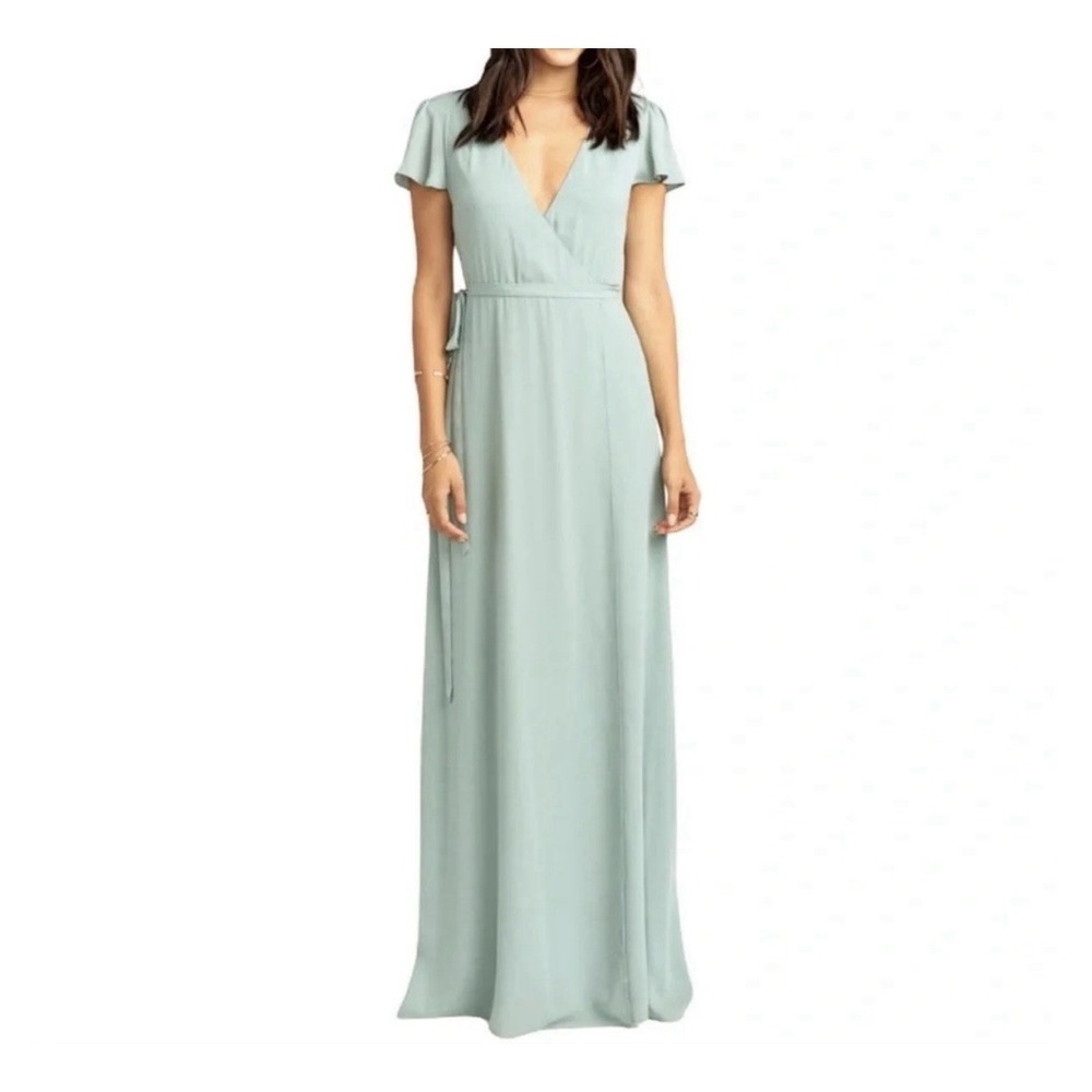 New Show Me Your Mumu Noelle Maxi Wrap Dress Women's Large Bridesmaids Wedding